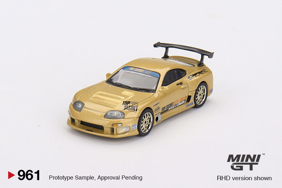 Mini GT Toyota Supra Top Secret Gold 1:64 Die Cast
