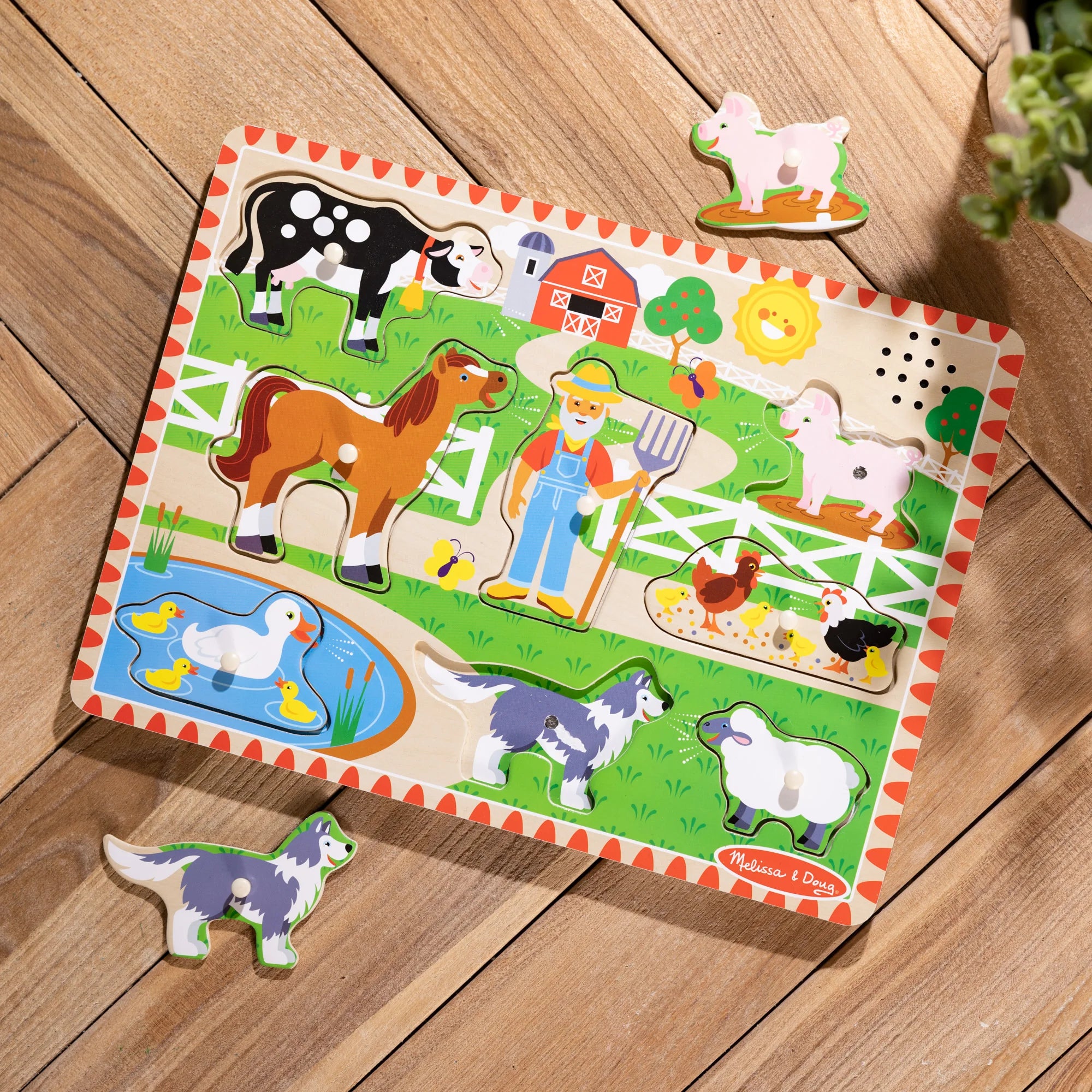 Melissa & Doug Old MacDonalds Farm Sound Puzzle