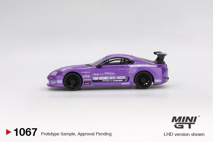 Mini GT Toyota Supra (A80) Top Secret GT-300 1:64 Scale