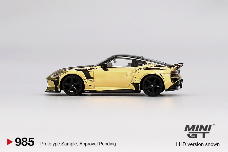 Mini GT Nissan Z VeilSide FFZ4000 Gold Chrome 1:64 Die Cast