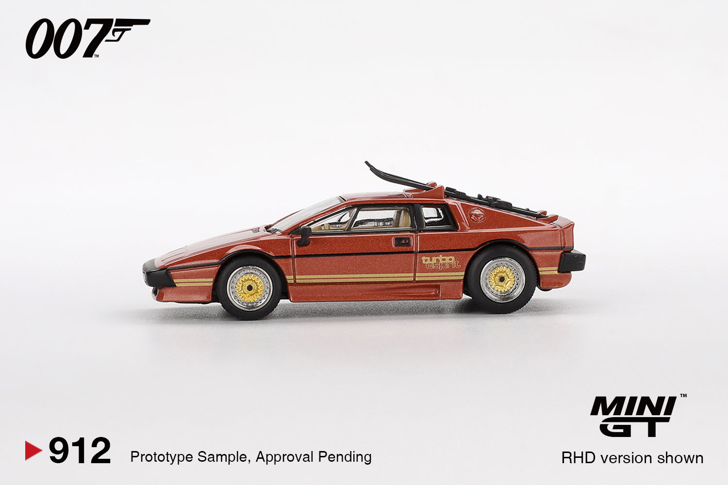 Mini GT Lotus Esprit Turbo Copper Fire Metallic 1:64 Scale
