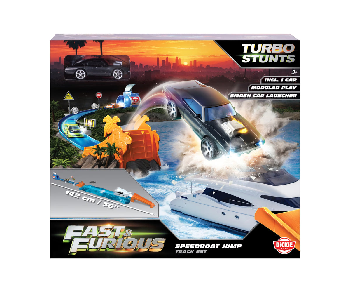 Fast &amp; Furious Speedboat Jump Track Set