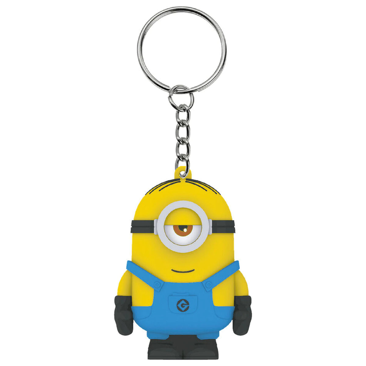 3D Minions Figure keychain with LED Flashlight