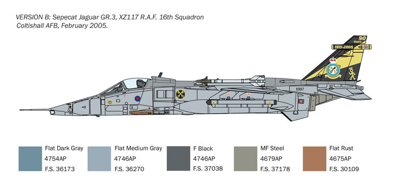Italeri RAF Jaguar GR.1/GR.3 Five Live