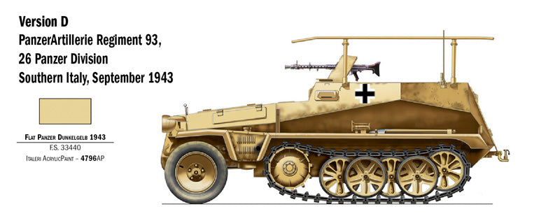 Italeri SDKFZ 250/3 Halftrack 1:72 Scale Kit