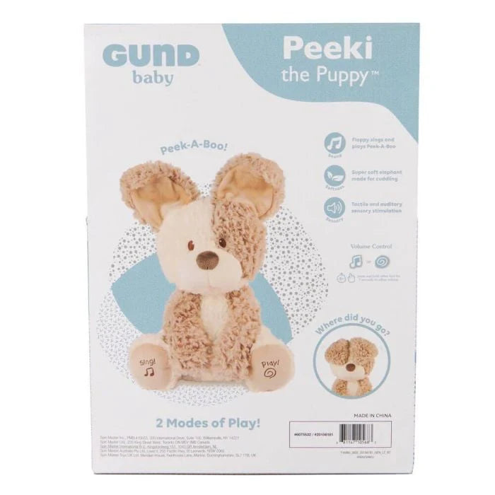 GUND Peeki The Puppy Peek a Boo Plush