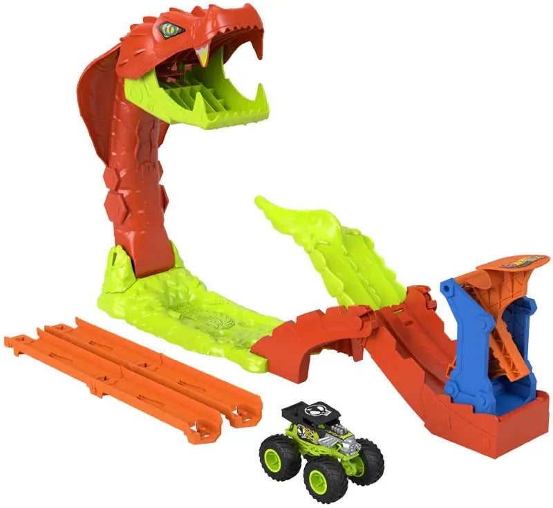 Hot Wheels Monster Trucks Snake Slam Takedown Playset