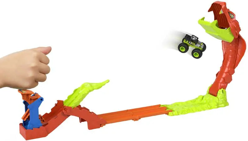 Hot Wheels Monster Trucks Snake Slam Takedown Playset