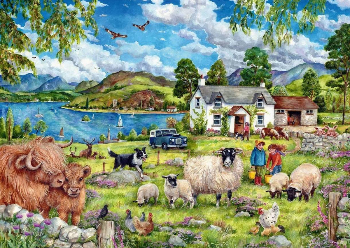 Country Farm 1000 piece Jigsaw Puzzle
