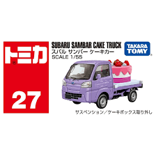 Tomica No.27 Subaru Sambar Cake Truck