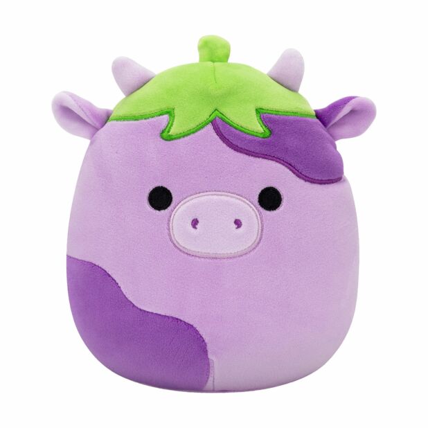 Squishmallows 20cm Frederick The Eggplant Cow Plush
