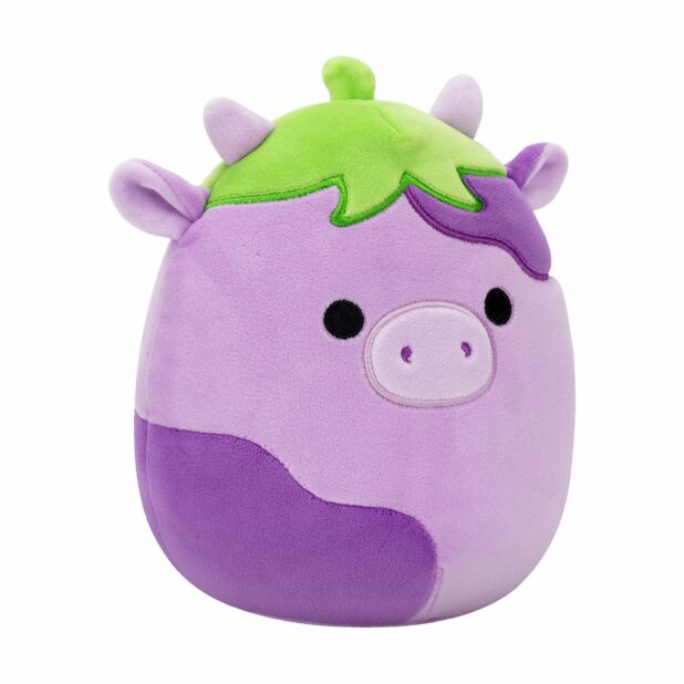 Squishmallows 20cm Frederick The Eggplant Cow Plush