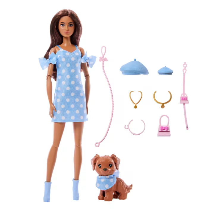 Barbie Twinning Looks Brunette Doll and Accessorie