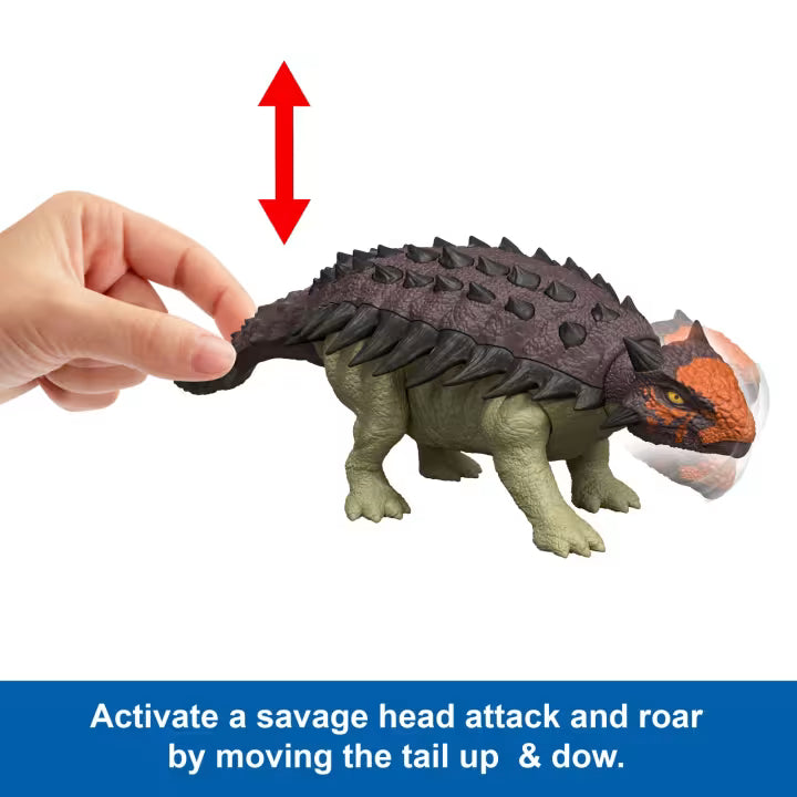 Jurassic World Rebirth - Wild Roar Anklyosaurus