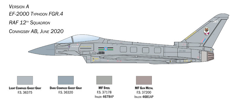 Italeri RAF Eurofighter Typhoon Ef-200