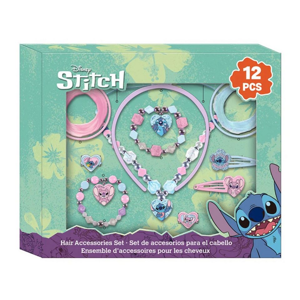 Disney Stitch 12 Piece Hair Accessory Set