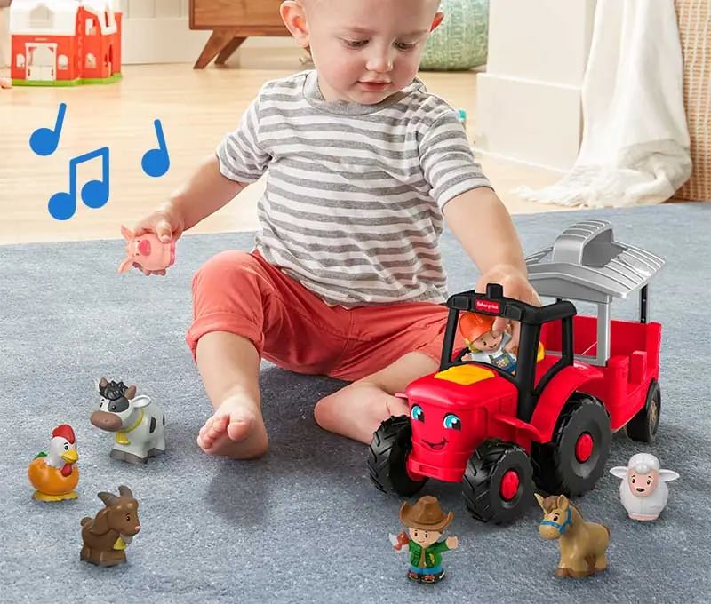 Fisher Price Little People Caring for Animals Tractor Gift Set