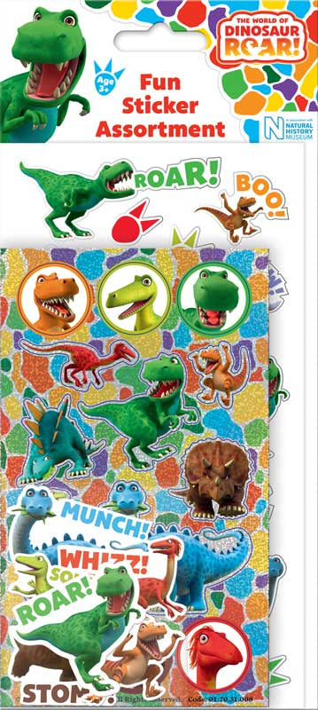 Dinosaur Roar Sticker Assortment Pack