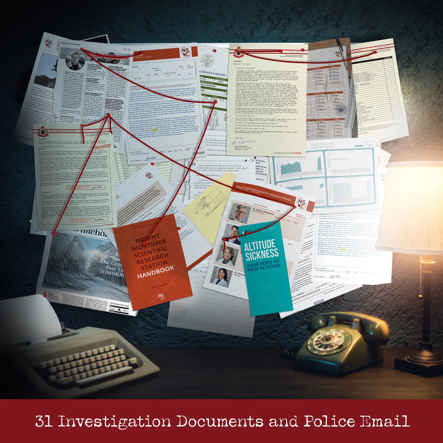Cryptic Killers - Murder at Mount Mortimer Case File