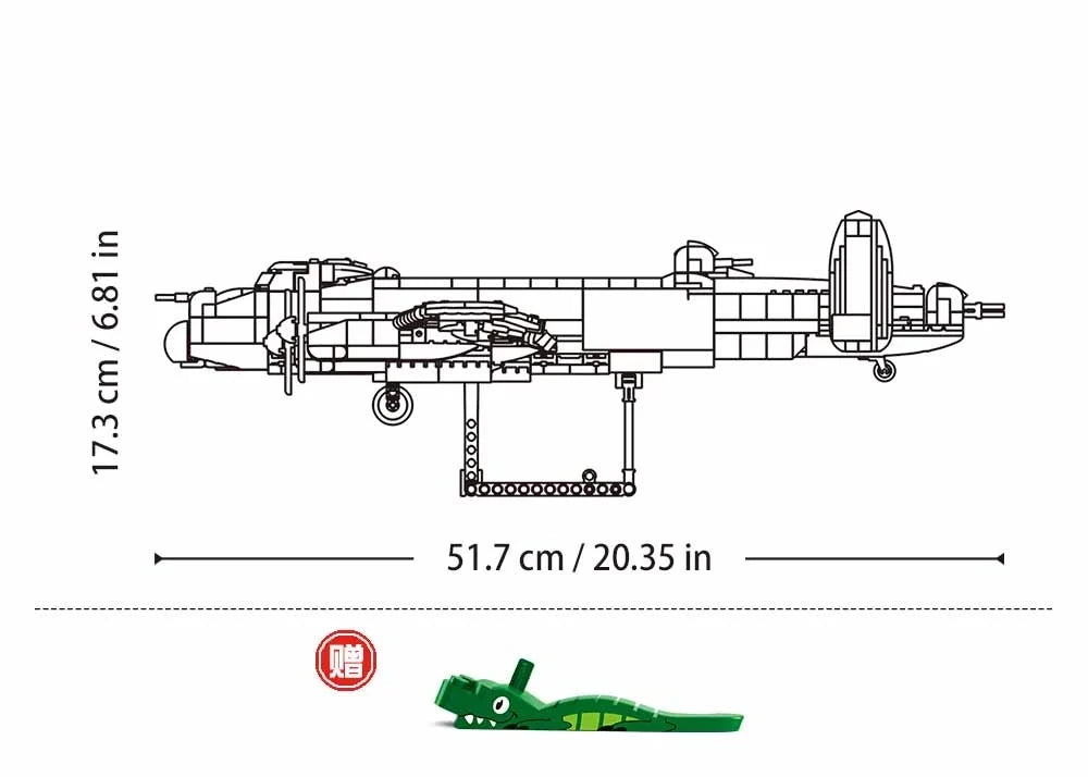 Sluban 1:400 Lancaster Bomber Construction Set