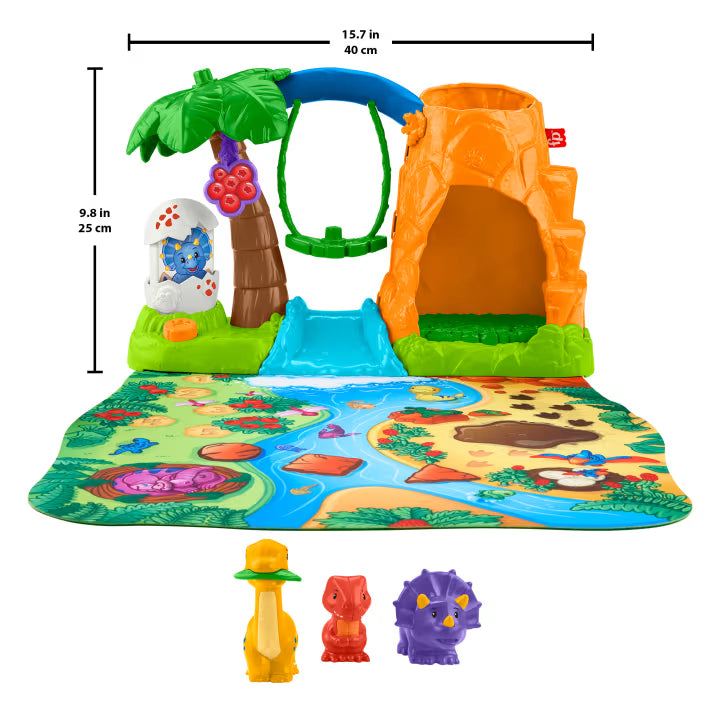 Fisher Price Little People Dinosaur Village & Playmat