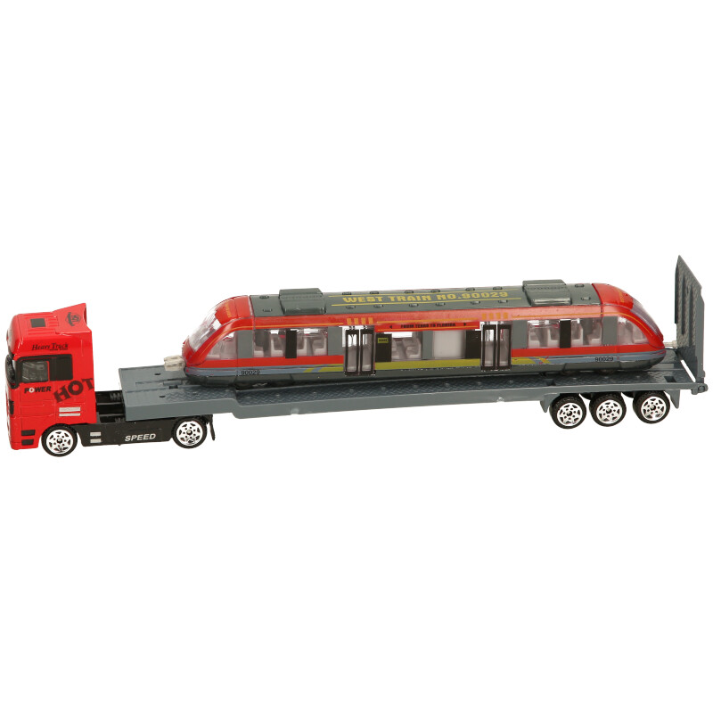 Die Cast Hauler with High Speed Train
