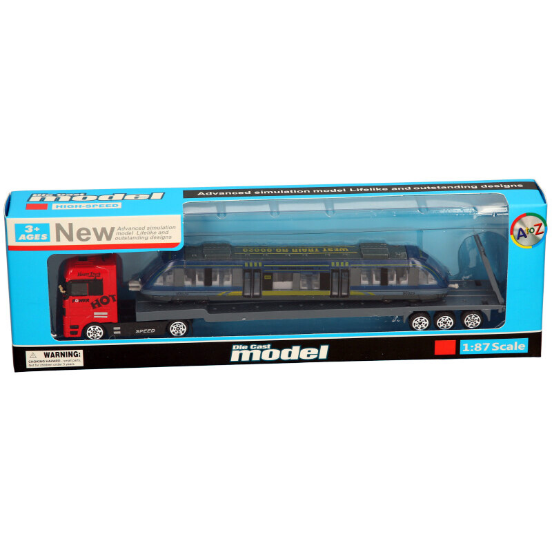 Die Cast Hauler with High Speed Train