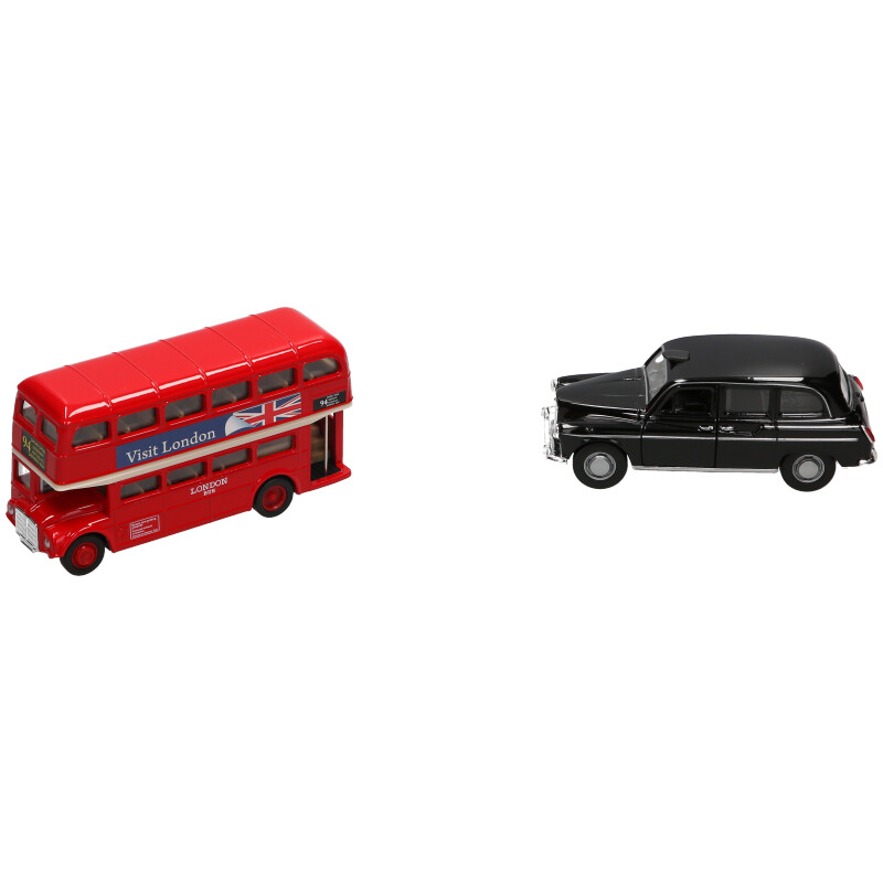 London Taxi & Bus: Pull Back Die Cast Model Set
