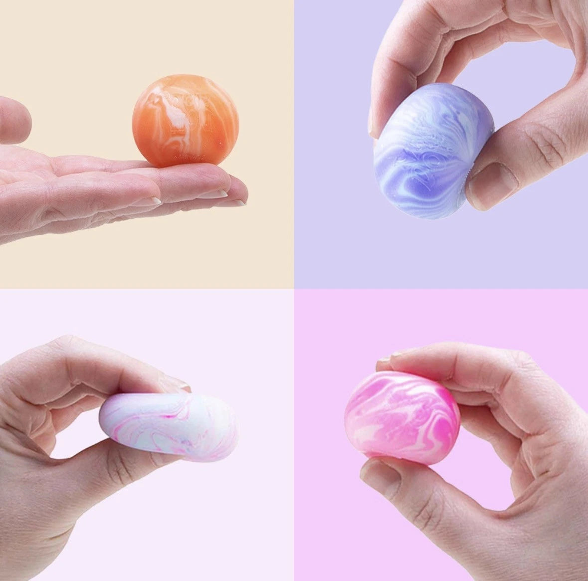 NeeDoh Teenie Swirl Stress Ball 4Pack