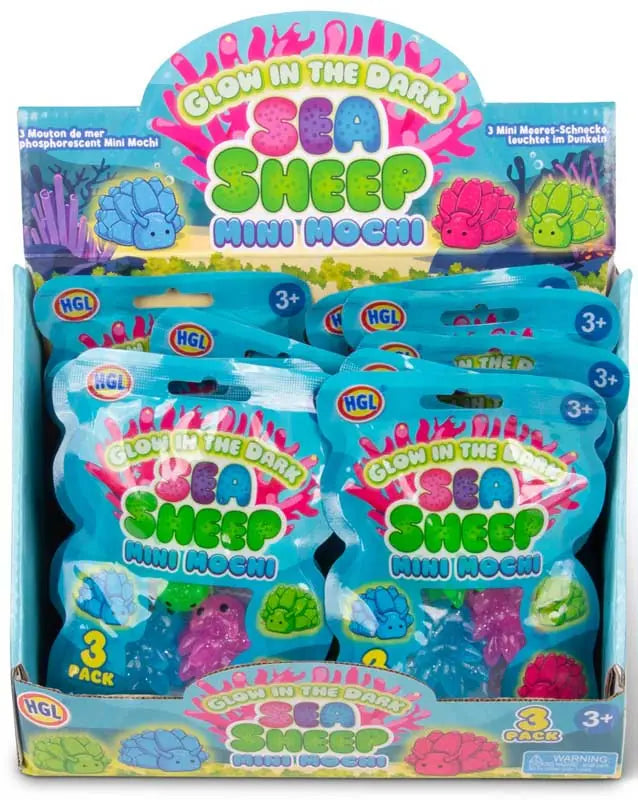 Sea Sheep Glow in the Dark Mini Mochis 3 Pack