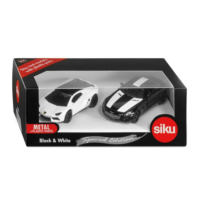 SIKU Black & White Special Edition 2 Pack 1:64 Scale Die Cast Set