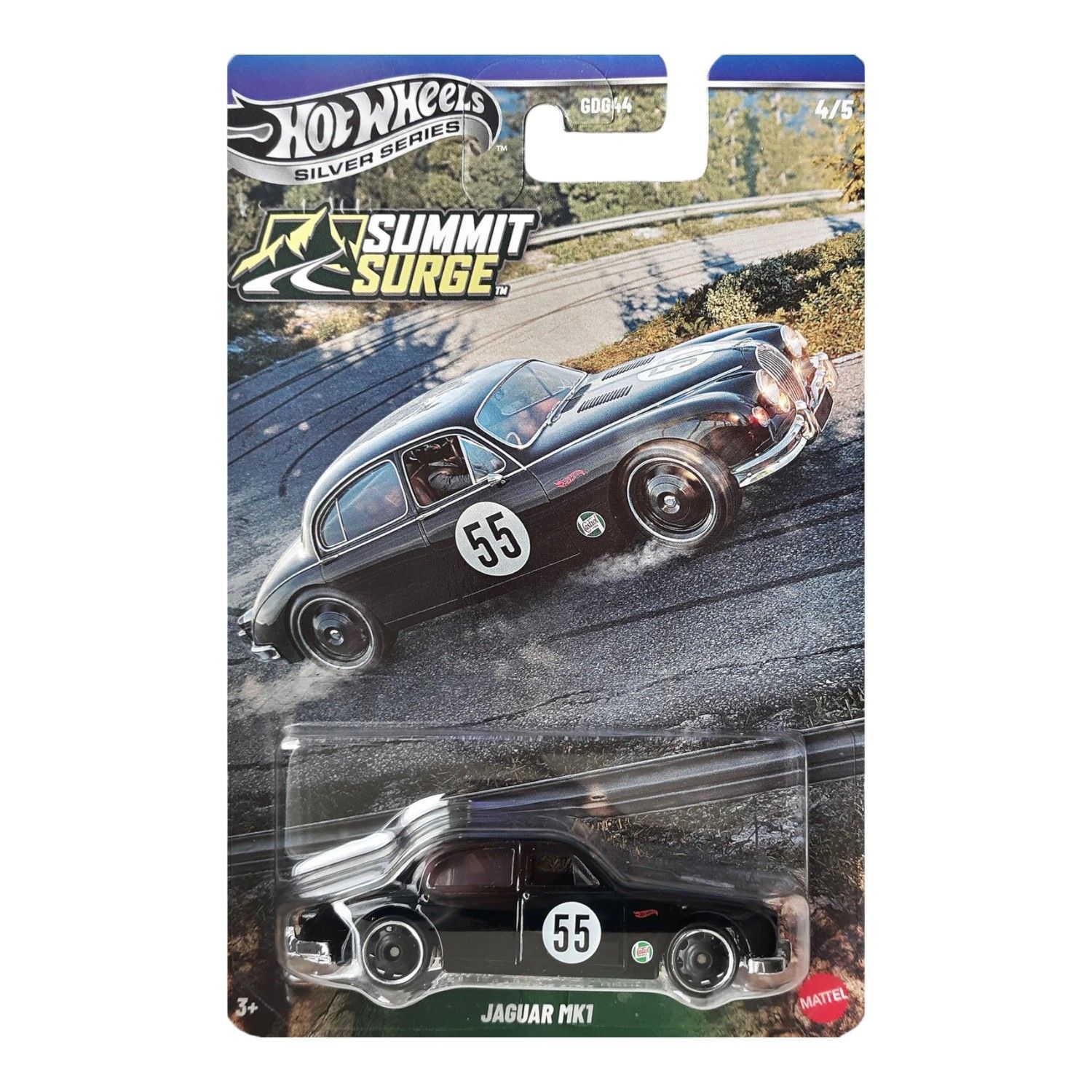 Hot Wheels Silver Summit Surge Jaguar MK1