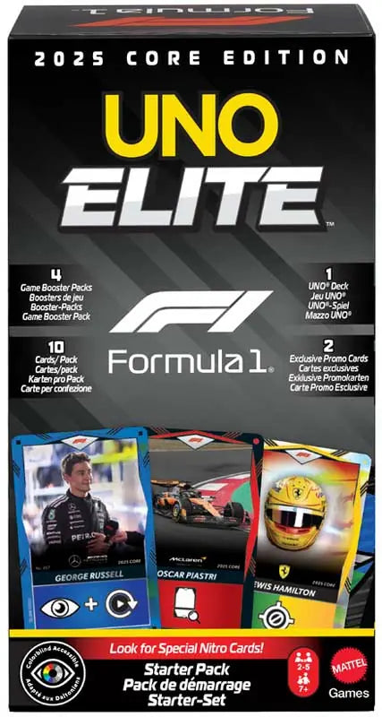 UNO Elite Formula 1 2025 Core Edition Starter Pack