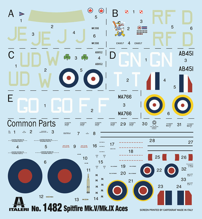 Italeri Spitfire Mk.V / Mk.IX Aces