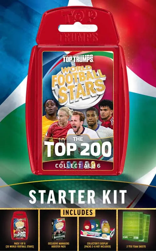 World Football Stars Top 200 Top Trumps - Starter Kit