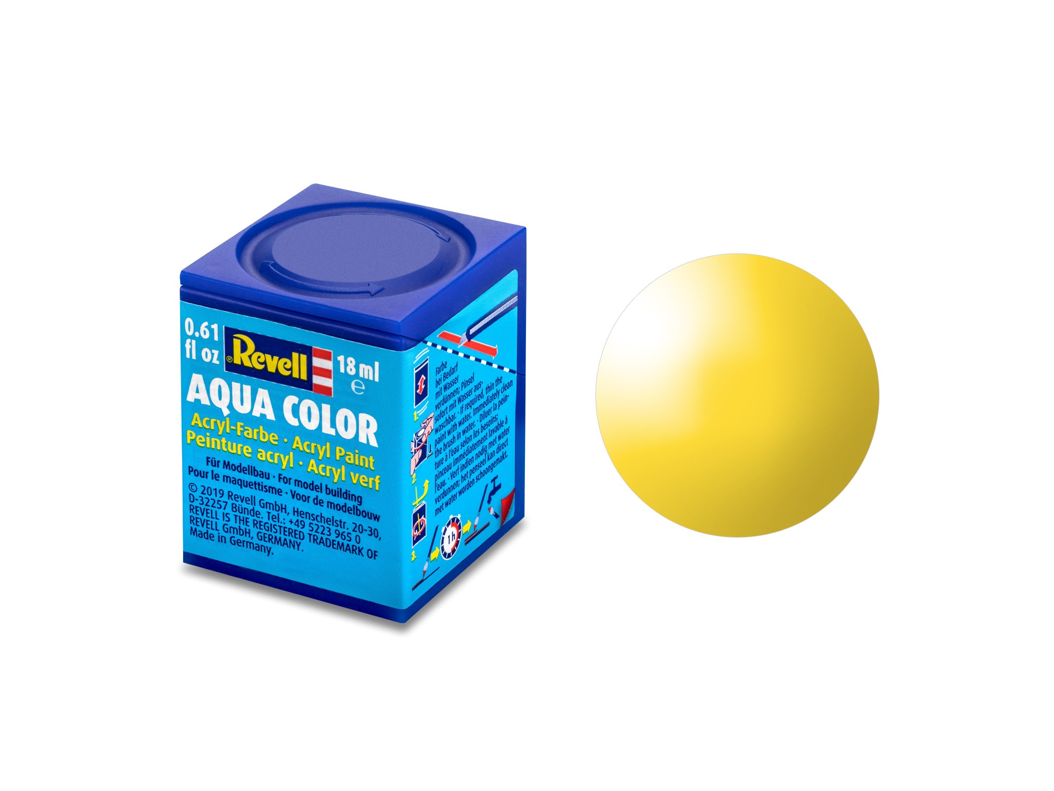 Gloss Yellow (RAL 1018)Aqua Color Acrylic 18ml