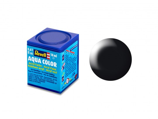 Silk Black (RAL 9005) Aqua Color Acrylic 18ml