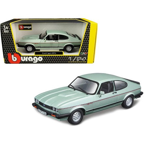 Bburago Ford Capri Green 1:24 Die Cast Model