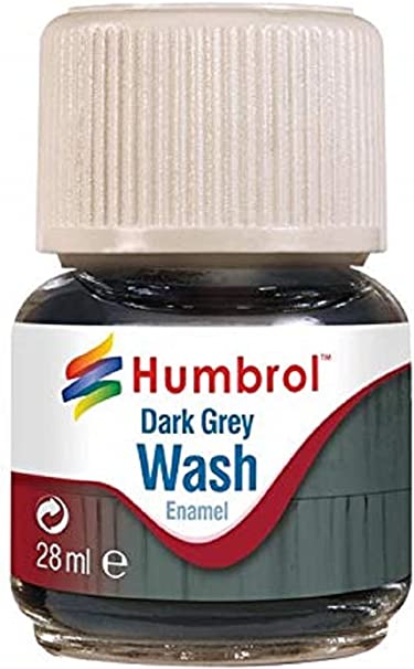 Humbrol Enamel Wash Dark Grey 28Ml