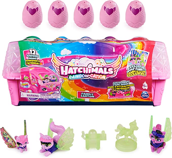 Hatchimals RainbowCation Wolves Family Pack