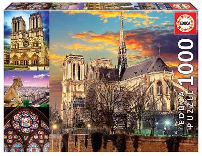 Collage of Notre Dame 1000 Piece Jigsaw