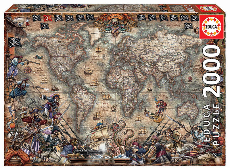 Pirate Map 2000 Piece Jigsaw Puzzle