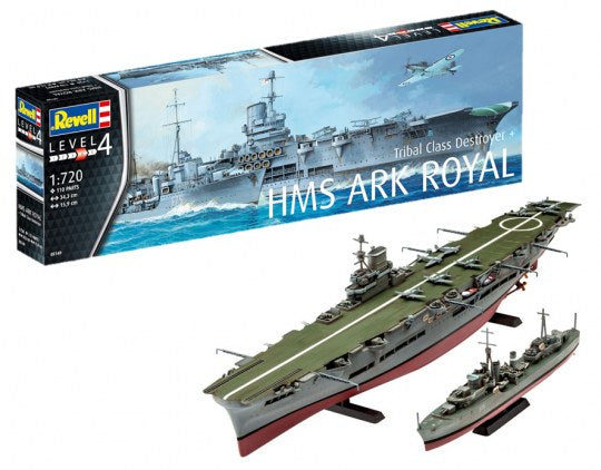 HMS Ark Royal & Tribal Class D 1:720 Scale Kit