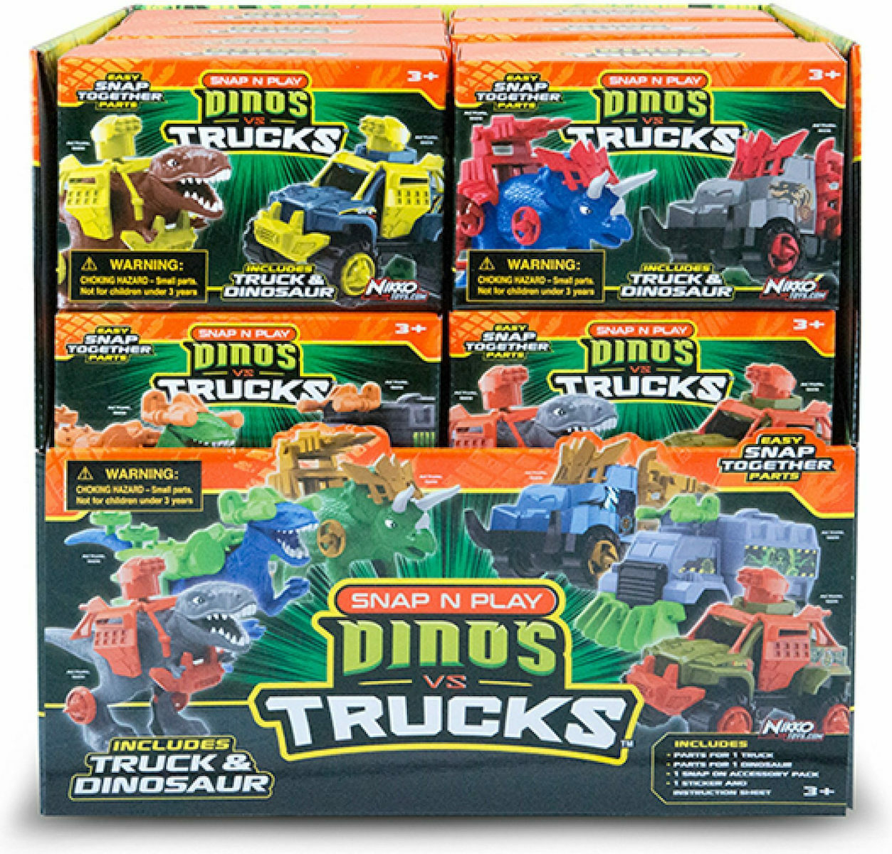 Road Rippers Snap n Play Dinos Vs Trucks