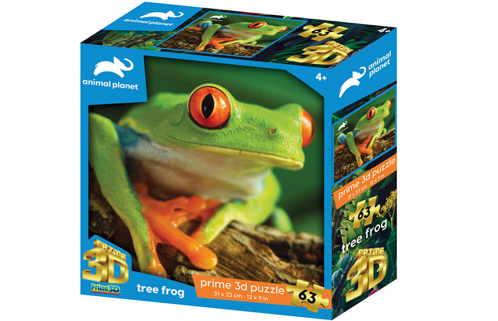 Tree Frog 63 Piece 3D Jigsaw Puzzle