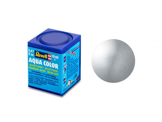 Metallic Silver Aqua Color Acrylic 18ml