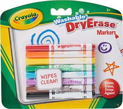 Crayola Washable Dry-Erase Markers Assorted Colors