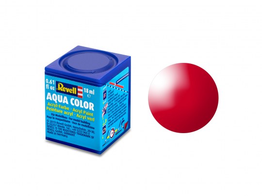 Gloss Italian Red Aqua Color Acrylic 18ml