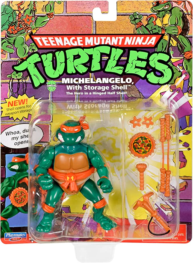 TMNT Classic Michelangelo With Storage Shell