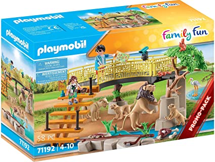 Playmobil Family Fun Outdoor Lion Enclosure